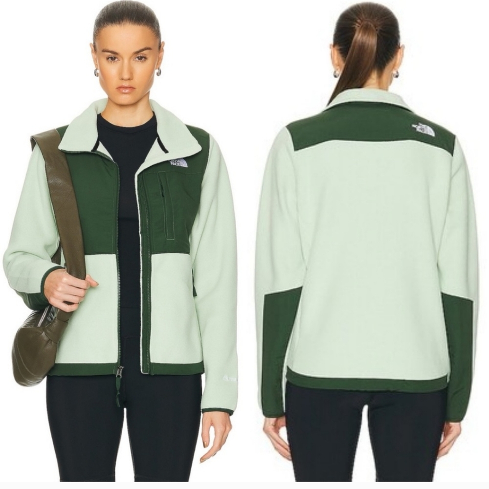 NWT THE NORTH FACE Denali Jacket in Misty Sage & Pine Needle Green, size 1X